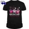 Paws for a Cure Dog Lovers Breast Cancer Halloween Costume T-Shirts For Man And Women