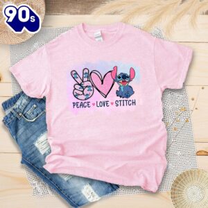 Peace Love Stitch Shirt Disney&hellip;