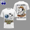 Peanuts Earth Day Less Worry More Earth Love Eco Graphic T-shirt