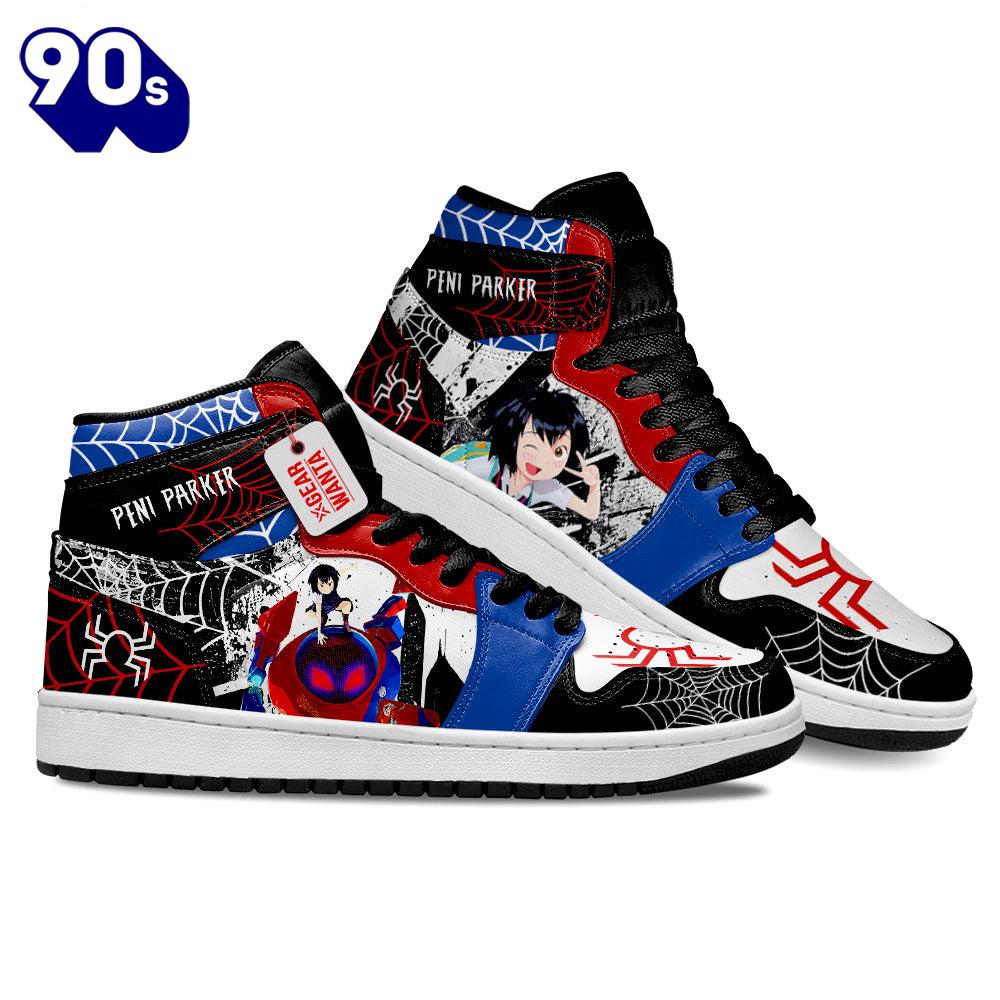 Peni Parker Spider-Verse J1 Shoes Custom Sneakers For Fans Peni Parker Spider-Verse J1 Shoes Custom Sneakers For Fans