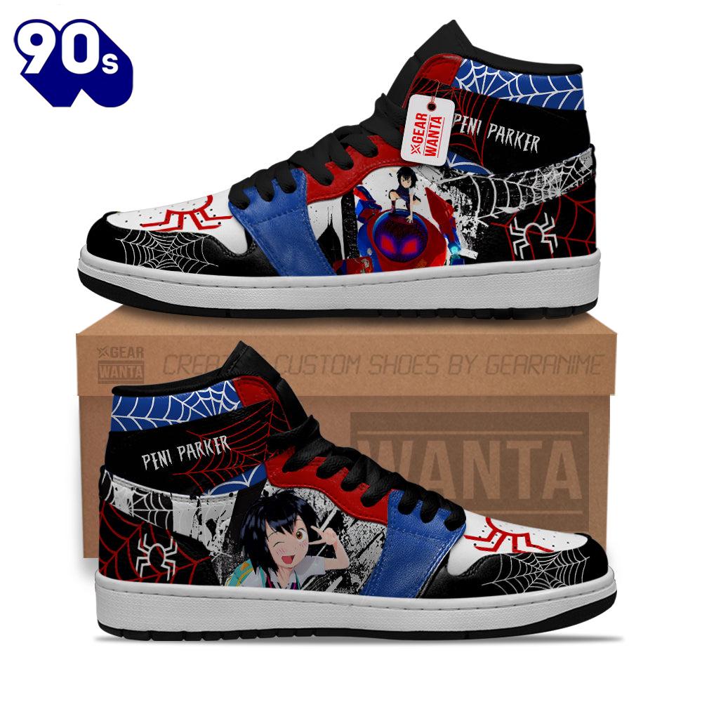 Peni Parker Spider-Verse J1 Shoes Custom Sneakers For Fans Peni Parker Spider-Verse J1 Shoes Custom Sneakers For Fans