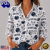 Penn State Nittany Lions NCAA College Spirit Blossoms Women Casual Shirt, NCAA Women Fan Shirt