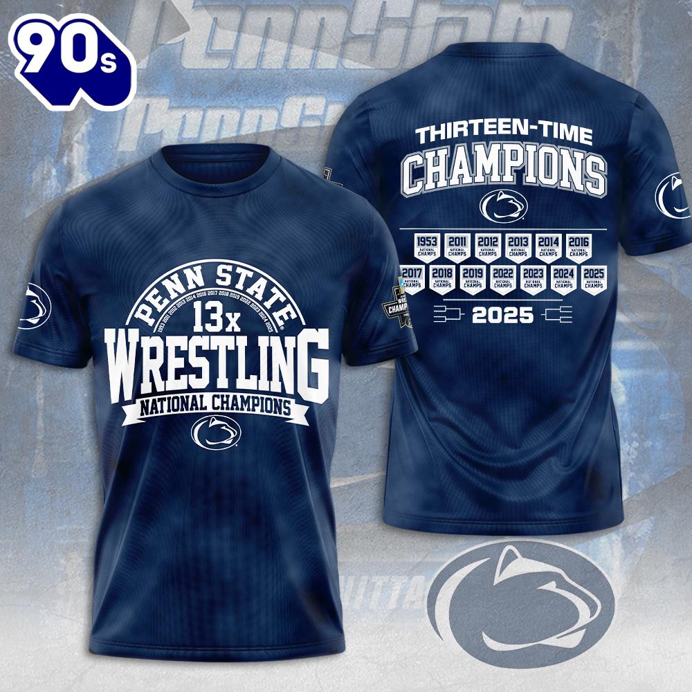 Penn State Nittany Lions Wrestling 3D Apparel Trend For Man And Women Rock Music 3D Shirt Penn State Nittany Lions Wrestling 3D Apparel Trend For Man And Women Rock Music 3D Shirt
