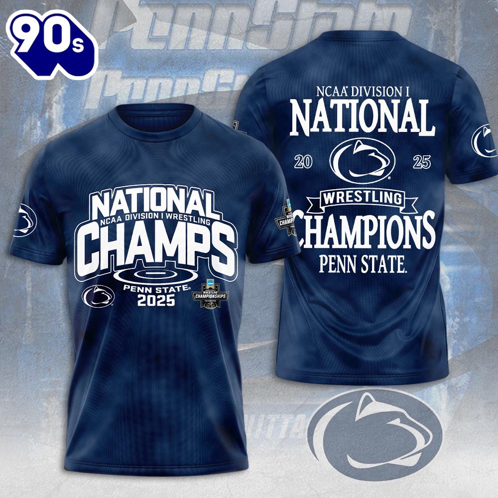 Penn State Nittany Lions Wrestling 3D Apparel  T-shirt Tee Rock Music 3D Shirt Penn State Nittany Lions Wrestling 3D Apparel  T-shirt Tee Rock Music 3D Shirt