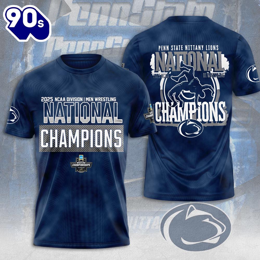 Penn State Nittany Lions Wrestling 3D Apparel  T-shirt Trendding Rock Music 3D Shirt Penn State Nittany Lions Wrestling 3D Apparel  T-shirt Trendding Rock Music 3D Shirt