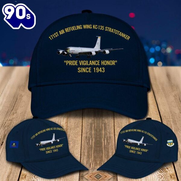 Pennsylvania Air National Guard 171st Air Refueling Wing KC-135 Stratotanker Baseball Cap  Gift For Veteran Day