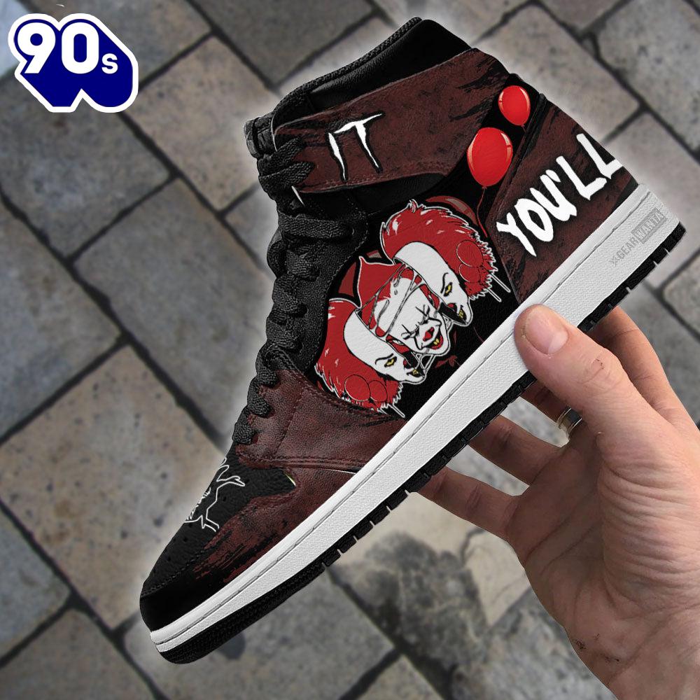 Pennywise IT Shoes Custom Horror Face Sneakers Pennywise IT Shoes Custom Horror Face Sneakers