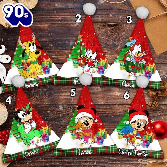 Personalize Baby Mickey And Friends Christmas Santa Hat, Mickey Mouse Xmas Santa Hat Personalize Baby Mickey And Friends Christmas Santa Hat, Mickey Mouse Xmas Santa Hat