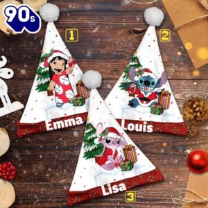 Personalize Lilo Stitch Christmas Santa…