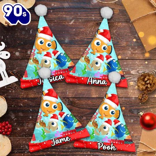 Personalize Nemo And Dory Christmas Santa Hat, Finding Nemo Xmas Santa Hat Personalize Nemo And Dory Christmas Santa Hat, Finding Nemo Xmas Santa Hat