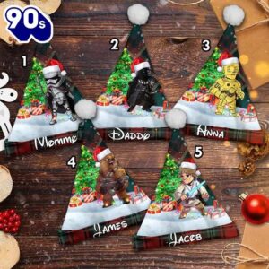 Personalize Star Wars Characters Christmas Santa Hat, Star Wars Xmas Santa Hat