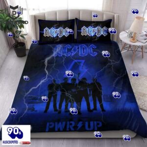Personalized AC DC Pwr Up World Tour 2024 Bedding Set For Fan