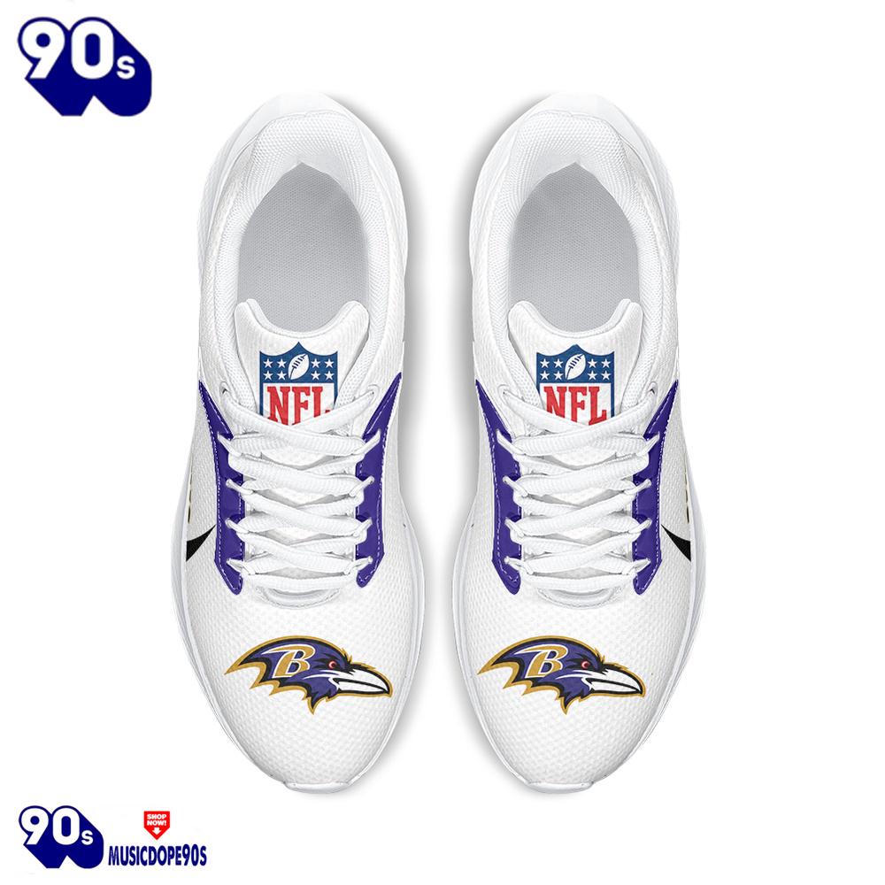 Personalized Baltimore Ravens Nike Running Sneakers Personalized Baltimore Ravens Nike Running Sneakers