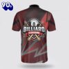 Personalized Billiard Red Black Team Billiard Jerseys Shirt Gift Xmas