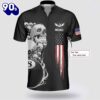 Personalized Billiard Skull American Flag Patriotic Billiard Jerseys Shirt Gift Xmas