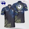 Personalized Billiard Sport Style Green Blue Billiard Jerseys Shirt Gift Xmas