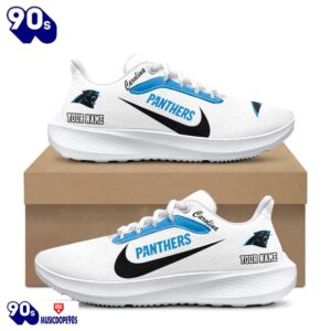 Personalized Carolina Panthers Nike Running Sneakers 1 Personalized Carolina Panthers Nike Running Sneakers