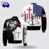 Personalized Carpenter Jesus And God Bomber Jacket – Christian Bomber Shirts for Men and Women Gift Christian