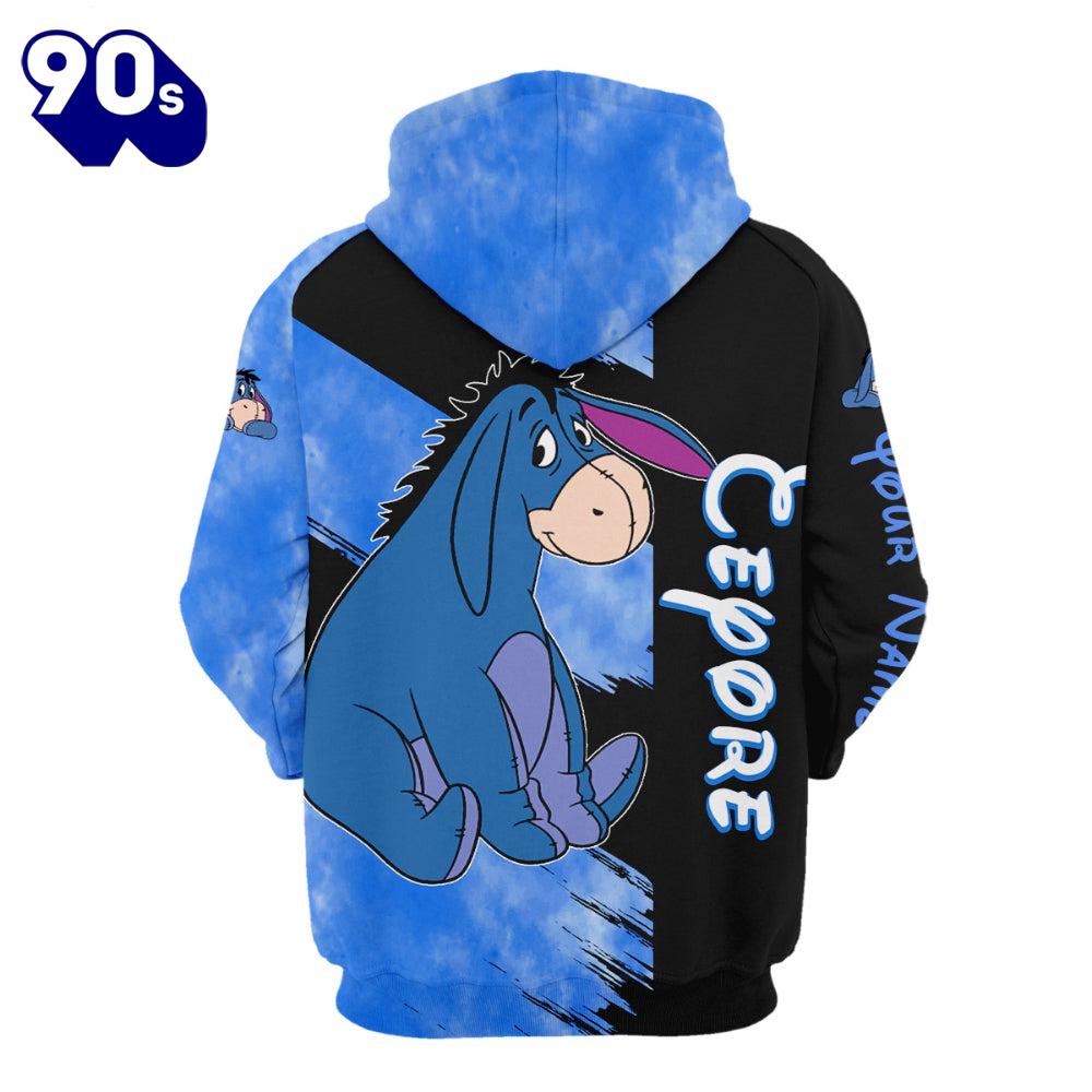 Personalized Cartoon Character Eeyore Hoodie And Leggings Set Personalized Cartoon Character Eeyore Hoodie And Leggings Set