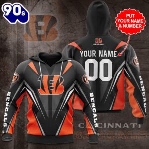 Personalized Cincinnati Bengals 3D Hoodie