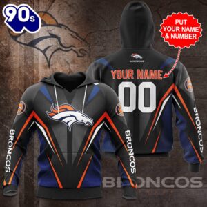 Personalized Denver Broncos 3D Hoodie
