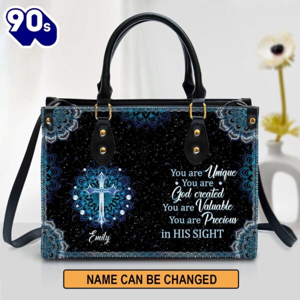 Personalized Elegant You Are Precious In His Sight Leather Bag , Christian Bags  Gift For Women Christmas