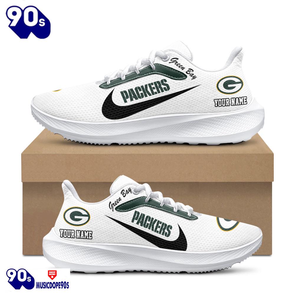 Personalized Green Bay Packers Nike Running Sneakers Personalized Green Bay Packers Nike Running Sneakers