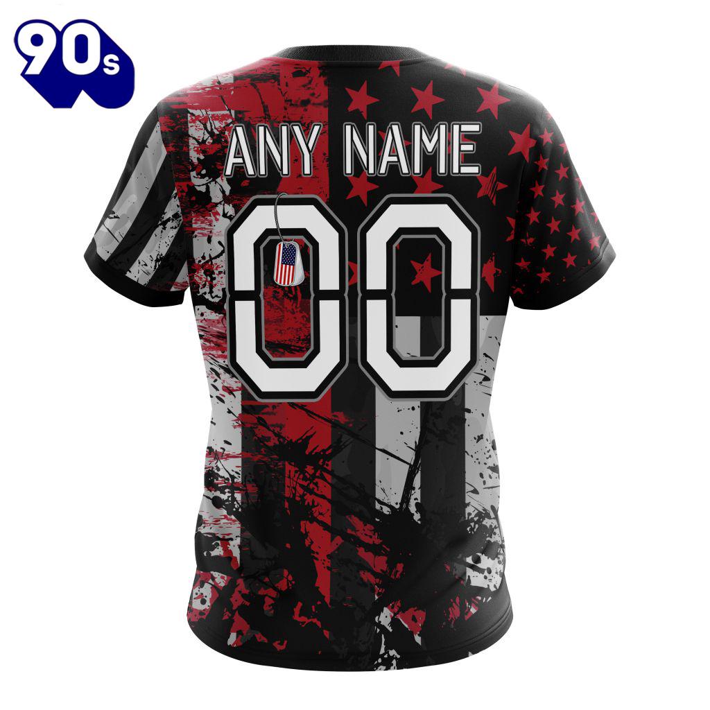 Personalized Houston Texans Classic Grunge American Flag Vetaran 3D Shirt Unisex Personalized Houston Texans Classic Grunge American Flag Vetaran 3D Shirt Unisex
