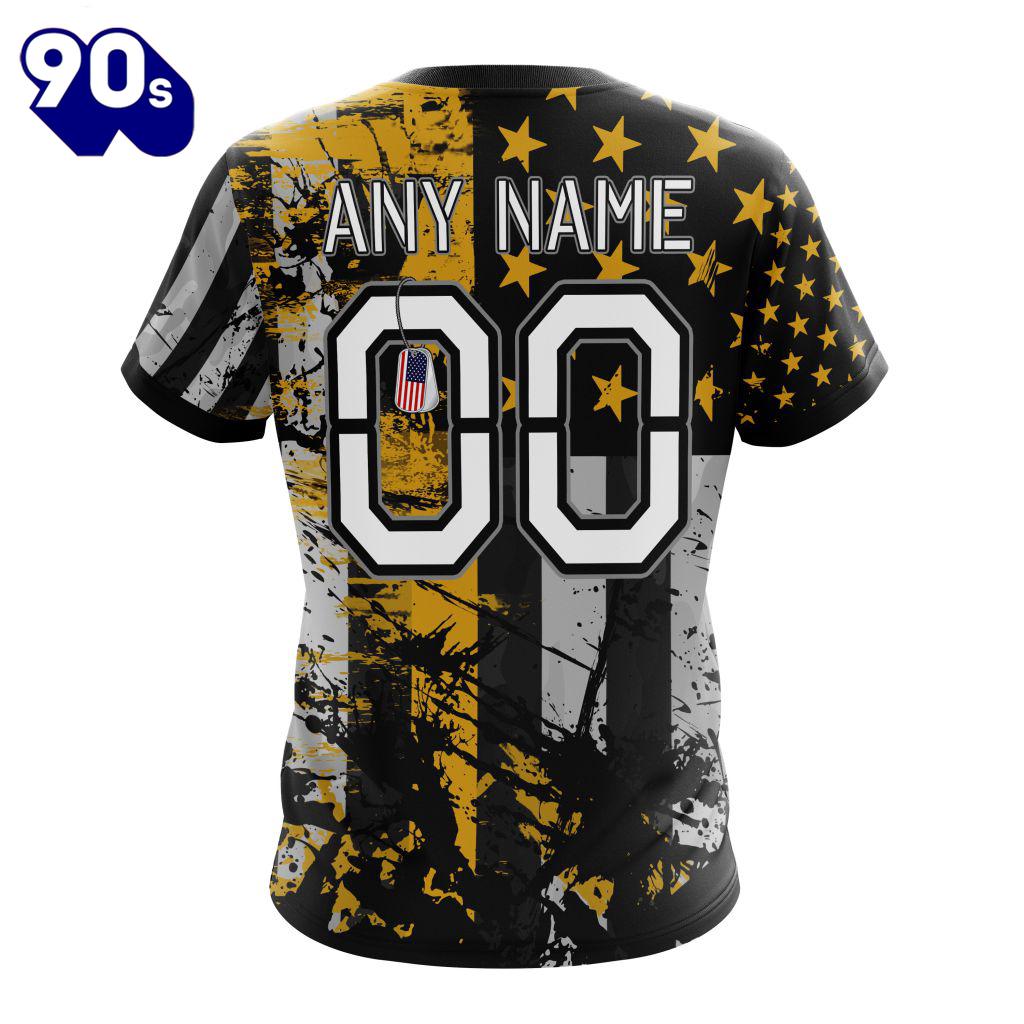 Personalized Jacksonville Jaguars Classic Grunge American Flag Vetaran 3D Shirt Unisex Personalized Jacksonville Jaguars Classic Grunge American Flag Vetaran 3D Shirt Unisex