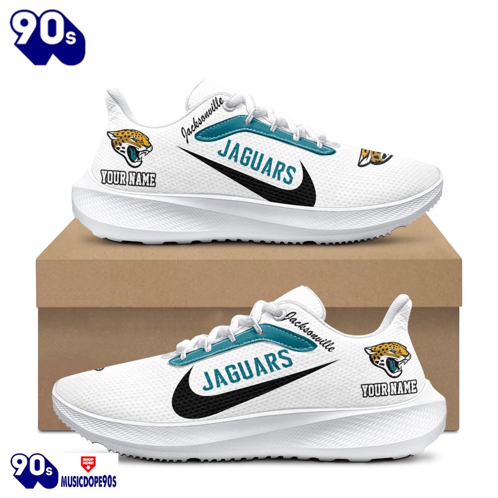 Personalized Jacksonville Jaguars Nike Running Sneakers Personalized Jacksonville Jaguars Nike Running Sneakers