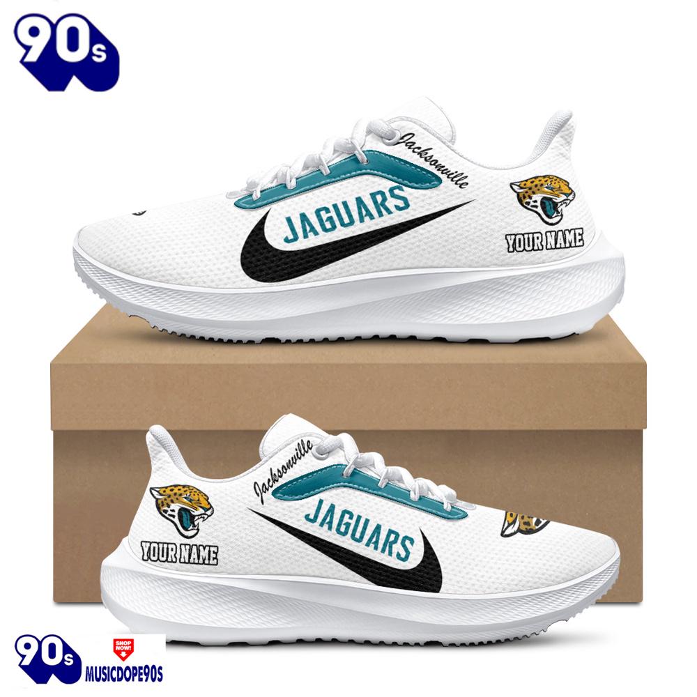 Personalized Jacksonville Jaguars Nike Running Sneakers Personalized Jacksonville Jaguars Nike Running Sneakers