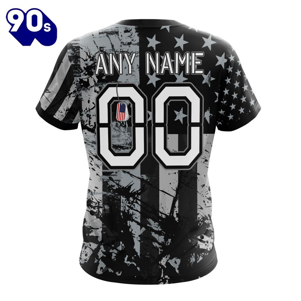 Personalized Las Vegas Raiders Classic Grunge American Flag Vetaran 3D Shirt Unisex Personalized Las Vegas Raiders Classic Grunge American Flag Vetaran 3D Shirt Unisex