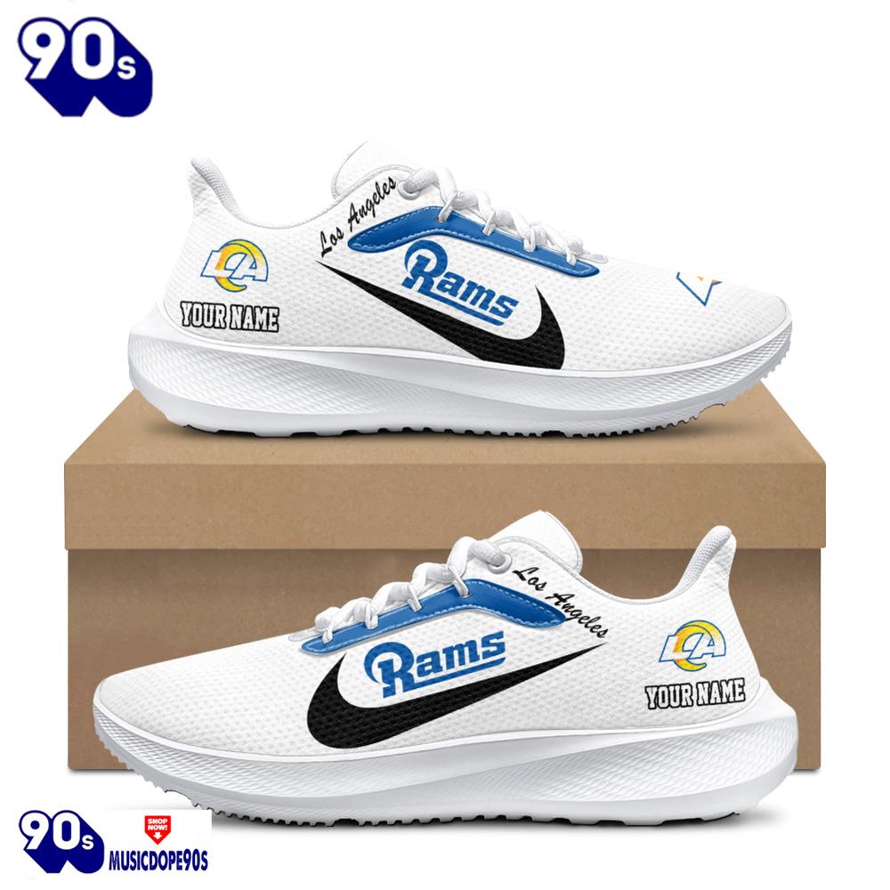 Personalized Los Angeles Rams Nike Running Sneakers Personalized Los Angeles Rams Nike Running Sneakers