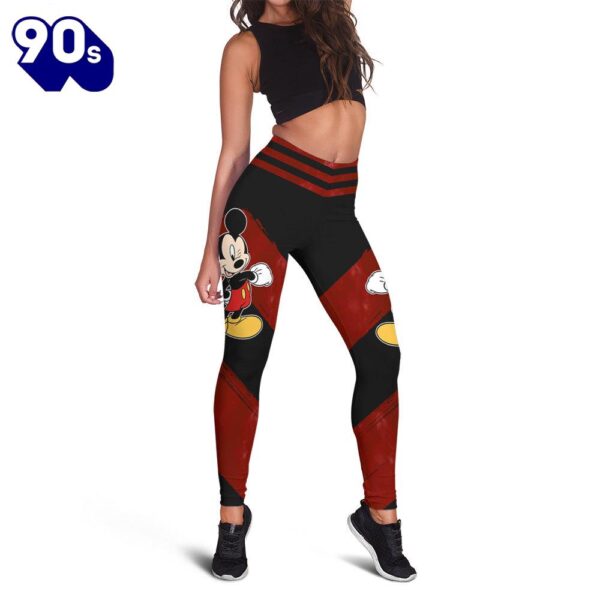 Personalized Mickey Mouse Pattern Hoodie And Leggings Set