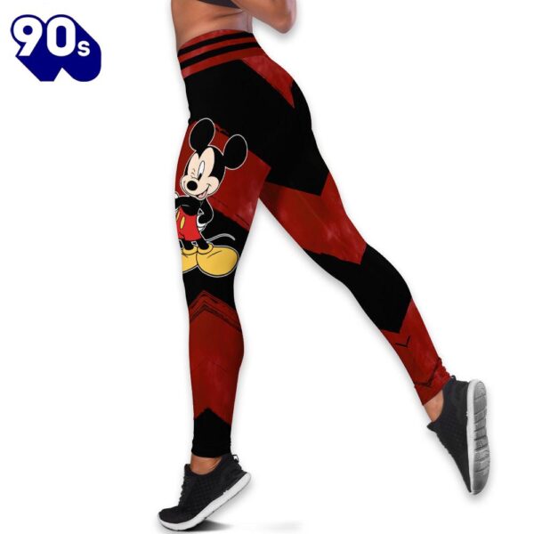 Personalized Mickey Mouse Pattern Hoodie And Leggings Set