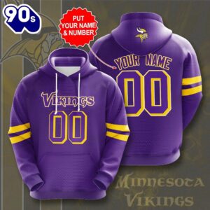 Personalized Minnesota Vikings 3D Hoodie