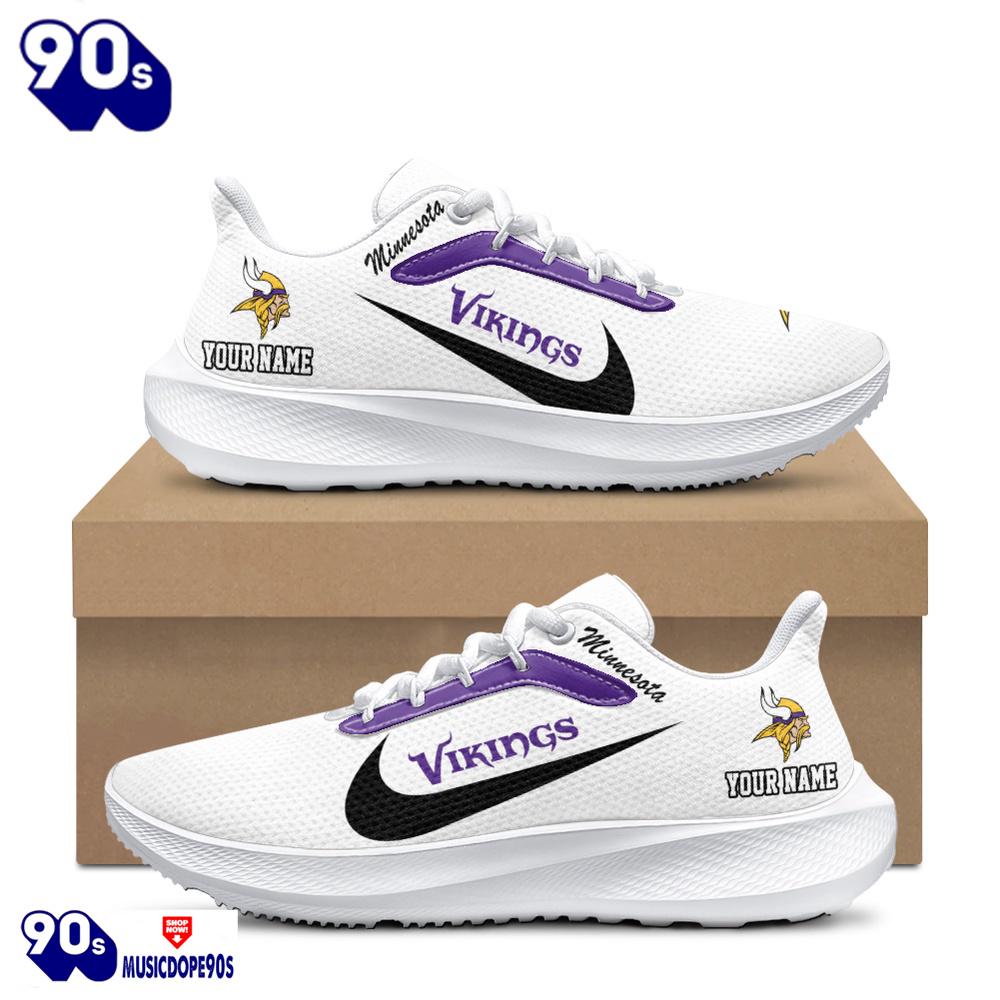 Personalized Minnesota Vikings Nike Running Sneakers Personalized Minnesota Vikings Nike Running Sneakers