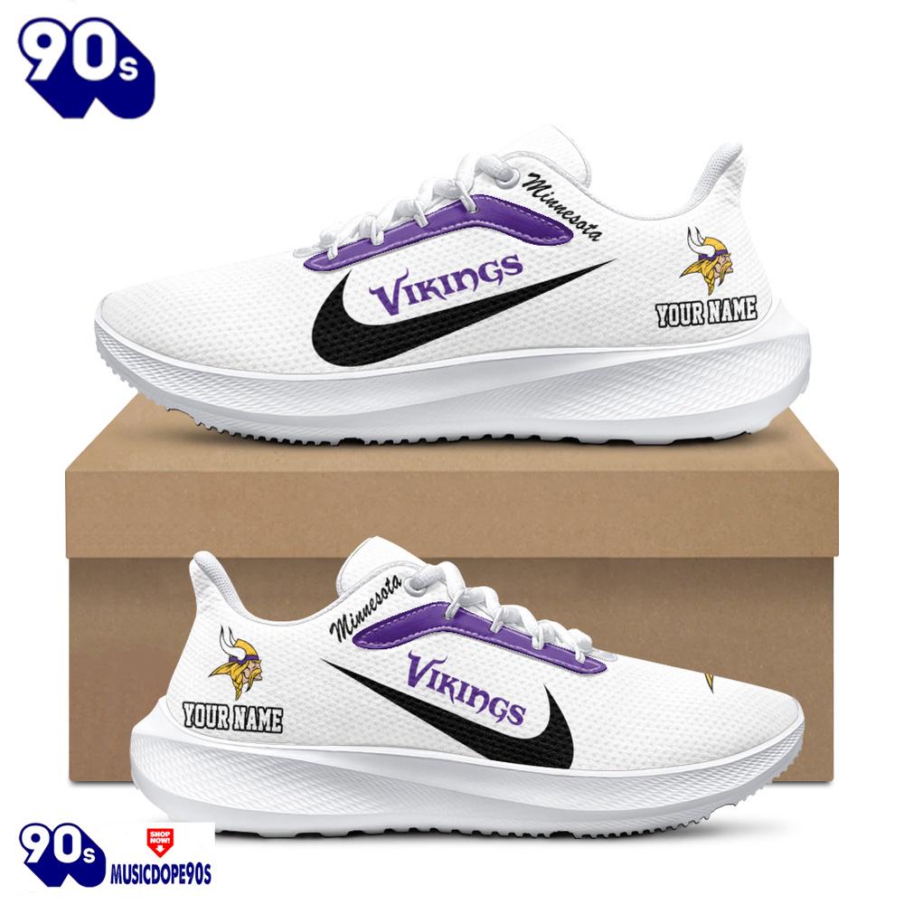 Personalized Minnesota Vikings Nike Running Sneakers Personalized Minnesota Vikings Nike Running Sneakers