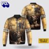 Personalized Name Christian Jesus Lion Bomber Jacket For Men Women