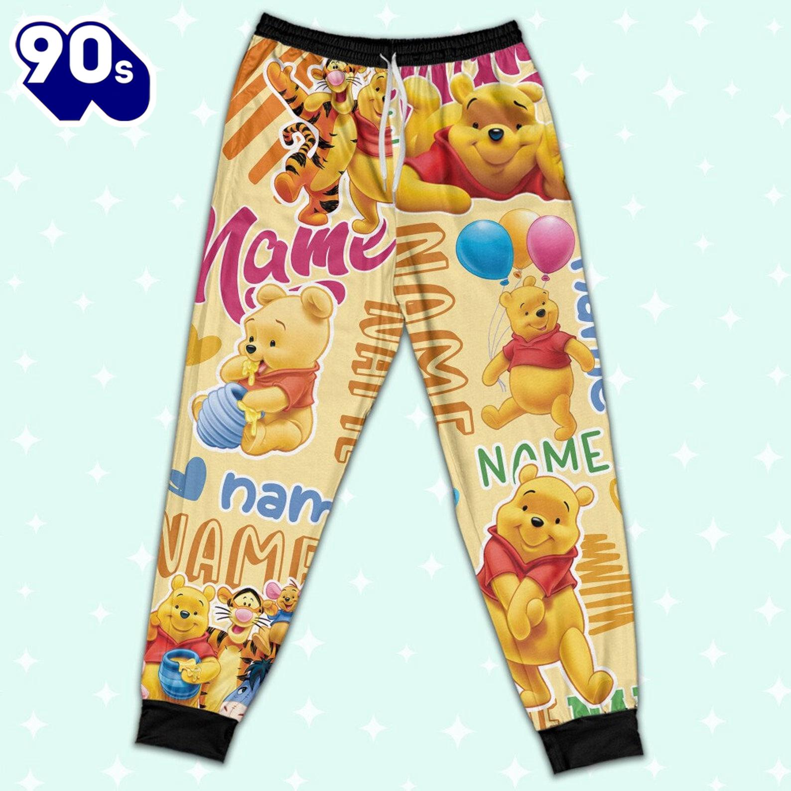 Personalized Name Classic Winnie the Pooh Pajamas Set - Movie Cartoon Holiday Pajamas Personalized Name Classic Winnie the Pooh Pajamas Set - Movie Cartoon Holiday Pajamas