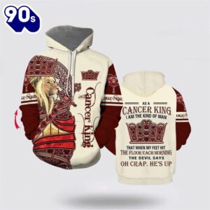 Personalized Name Lion Cancer King&hellip;