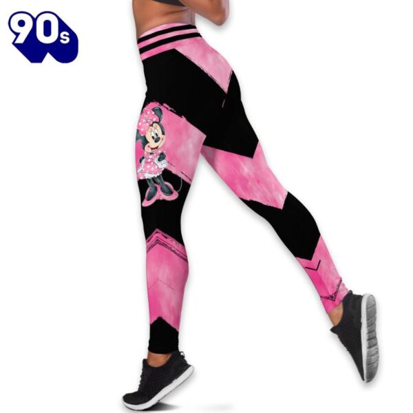 Personalized Name Minnie Pattern Hoodie And Leggings Set