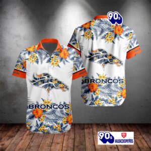 Personalized Name NFL Denver Broncos Special New Summer NFL Teams Hawaiian Shirt