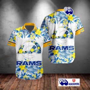 Personalized Name NFL Los Angeles Rams Special New Summer NFL Teams Hawaiian Shirt