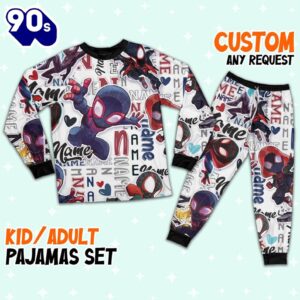 Personalized Name Spidey Amazing Friends Comic Pajamas - Family Disneyland Matching Pajamas Set