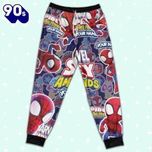 Personalized Name Spidey and His Amazing Friends Cute Pajamas - Family Disneyland Matching Pajamas Set 2 Personalized Name Spidey and His Amazing Friends Cute Pajamas - Family Disneyland Matching Pajamas Set