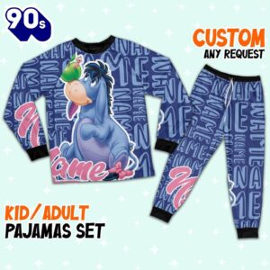 Personalized Name the Eeyore Pajamas Set - Family Disneyland Matching Pajamas Set