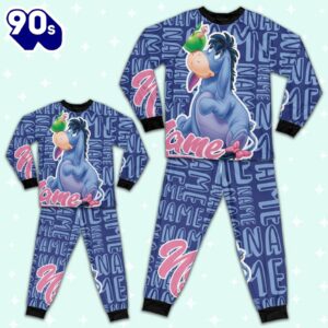 Personalized Name the Eeyore Pajamas Set - Family Disneyland Matching Pajamas Set 3 Personalized Name the Eeyore Pajamas Set - Family Disneyland Matching Pajamas Set