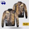 Personalized Name The King Lion Christian Jesus Bomber Jacket For Men Women