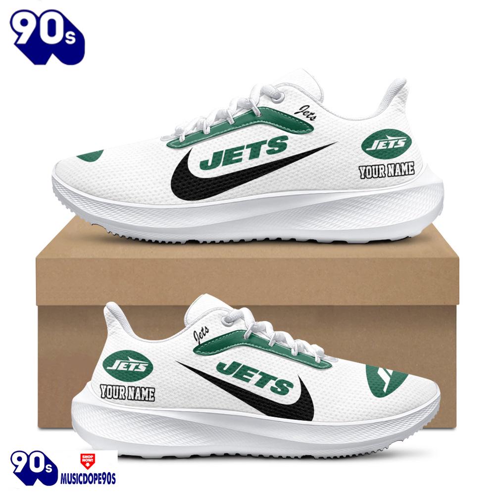 Personalized New York Jets Nike Running Sneakers Personalized New York Jets Nike Running Sneakers
